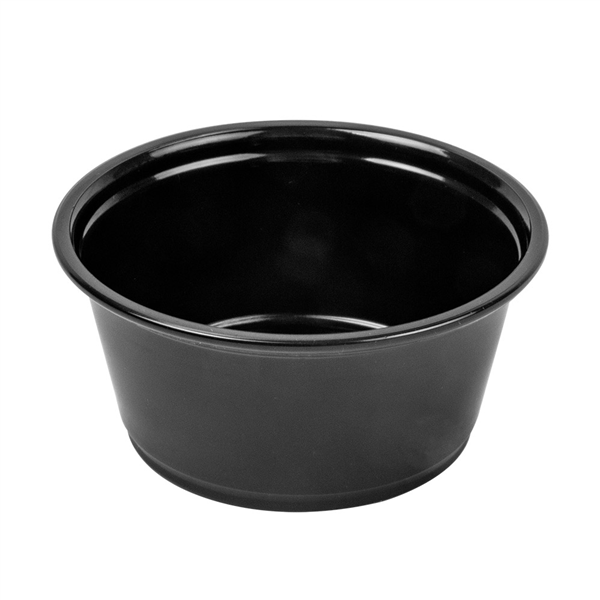 PETITS POTS MICRO-ONDABLES 100 ML Ø7,4x3,5 CM NOIR PP (2500 UNITÉ) - Garcia de Pou