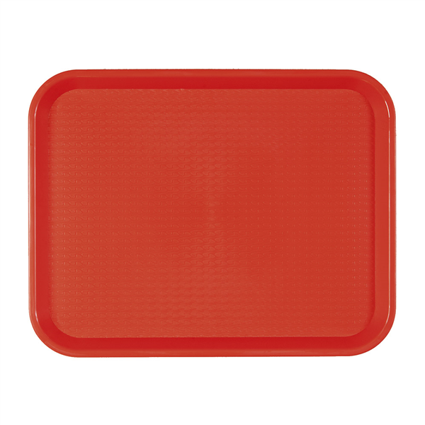 PLATEAU FAST FOOD  30,4x41,4 CM ROUGE PP (1 UNITÉ) - Garcia de Pou