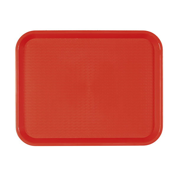 PLATEAU FAST FOOD  35,5x45,3 CM ROUGE PP (1 UNITÉ) - Garcia de Pou