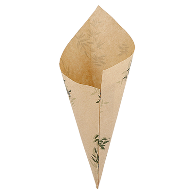 SACHETS EN POINTE PFAS FREE "FEEL GREEN" 100 G 60 G/M2 24x17 CM NATUREL PARCH.INGRAISSABLE (2000 UNITÉ)