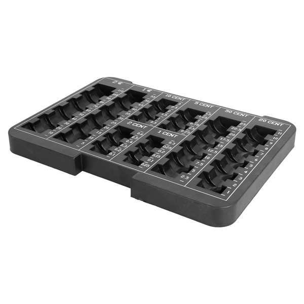 PLATEAU MONNAIES POUR CAISSE  24x17x1,8 CM NOIR PVC (1 UNITÉ) - Garcia de Pou