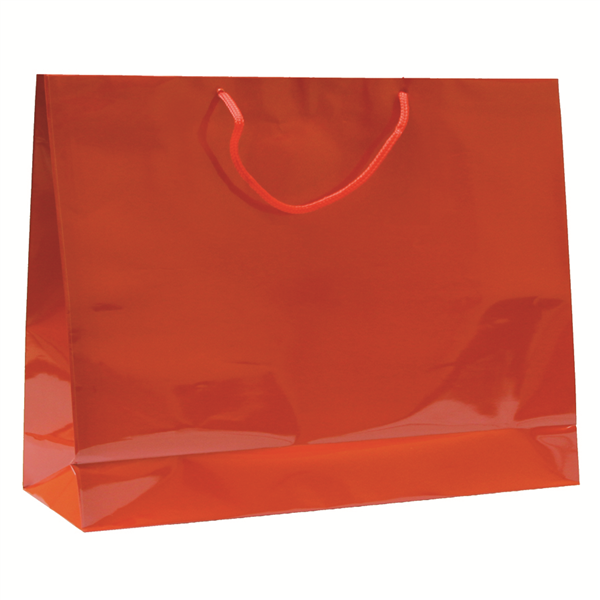 SAC BOUTIQUE ANSES CORDON  150 G/M2 40+15x32 CM ROUGE CELLULOSE (100 UNITÉ) - Garcia de Pou