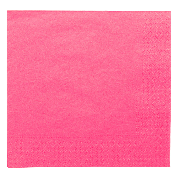 SERVIETTES ECOLABEL 2 PLIS  18 G/M2 39x39 CM FUCHSIA OUATE (1600 UNITÉ) - Garcia de Pou