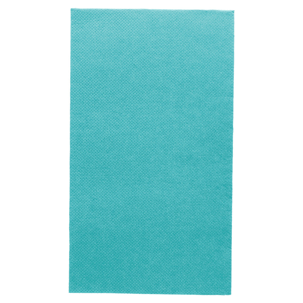 SERVIETTES ECOLABEL P. 1/6 "DOUBLE POINT" 18 G/M2 33x40 CM BLEU TURQUOISE OUATE (2000 UNITÉ) - Garcia de Pou