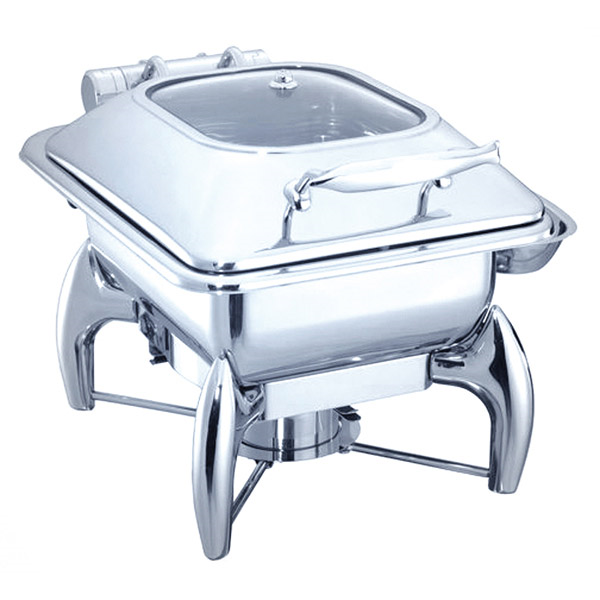 CHAFING DISH 4 L  45,5x32x34 CM ARGENTE INOX (1 UNITÉ)