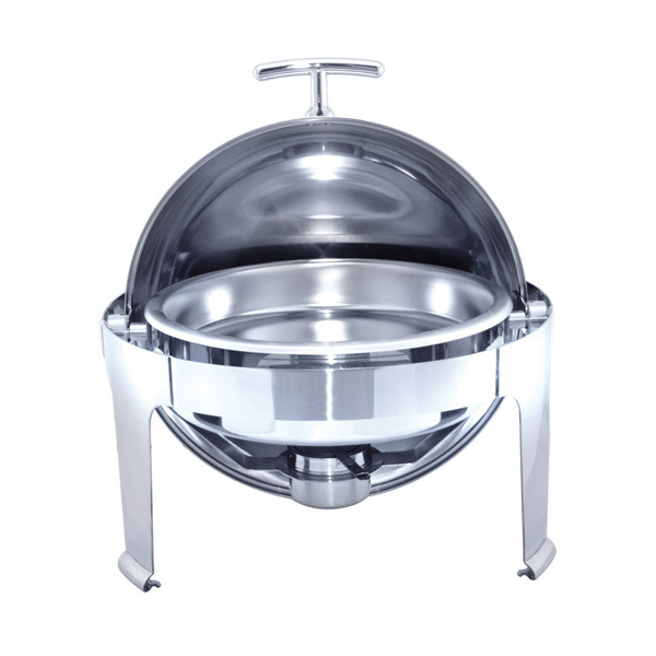 CHAFING DISH ROND 6 L Ø 48x47 CM ARGENTE INOX (1 UNITÉ) - Garcia de Pou