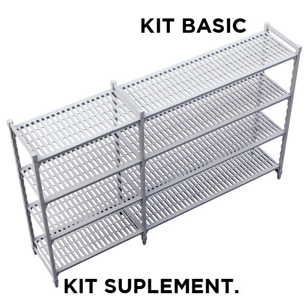 SUPPLÉMENTAIRE ÉTAGÈRE WINDSHELVING  45,5x91x180 CM GRIS ACIER (1 UNITÉ) - Garcia de Pou