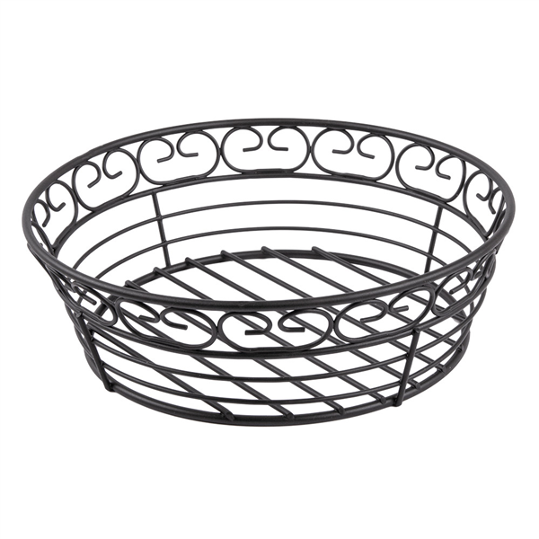 BASKET  Ø 20,3x6,3 CM NOIR ACIER (1 UNITÉ) - Garcia de Pou