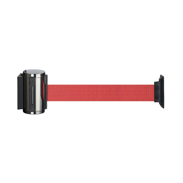 BARRIÈRE MURALE RETRACTIBLES RUBAN 200 CM   ROUGE ALUMINIUM (1 UNITÉ) - Garcia de Pou