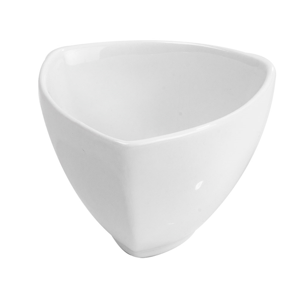 TRIANGULAR BOWL 220 ML 9,6x9,3x6,5 CM BLANC PORCELAINE (6 UNITÉ) - Garcia de Pou