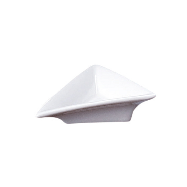 RÉCIPIENTS TRIANGULAIRES  7,5x7,5x2,4 CM BLANC PORCELAINE (12 UNITÉ) - Garcia de Pou