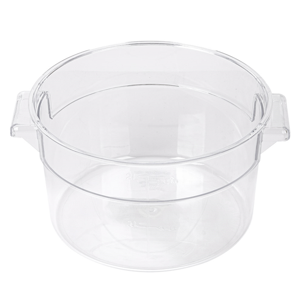 BAC ALIMENTAIRE 2 L Ø 18,4x10,9 CM TRANSPARENT POLYCARBONATE (1 UNITÉ) - Garcia de Pou