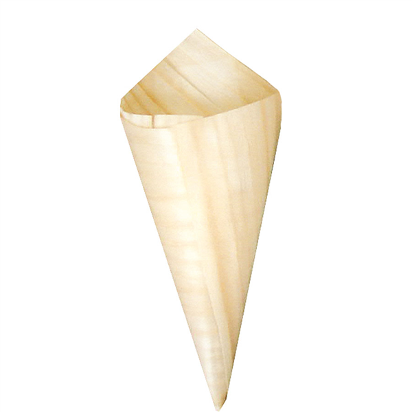 CORNETS EN FEUILLE DE PEUPLIER  8 CM NATUREL BOIS (50 UNITÉ) - Garcia de Pou