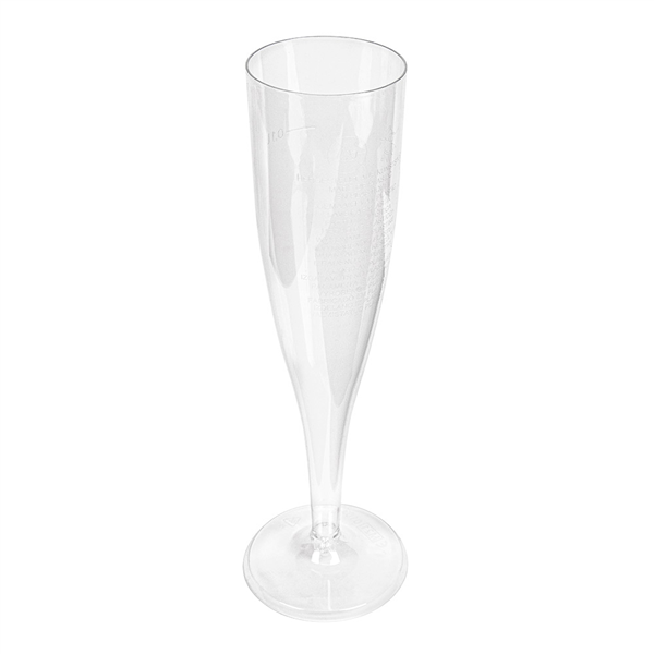 FLÛTES INJECTÉES "CHAMPAGNE" PETITES 100 ML Ø 4,8x17 CM TRANSPARENT CRISTAL PS (180 UNITÉ) - Garcia de Pou