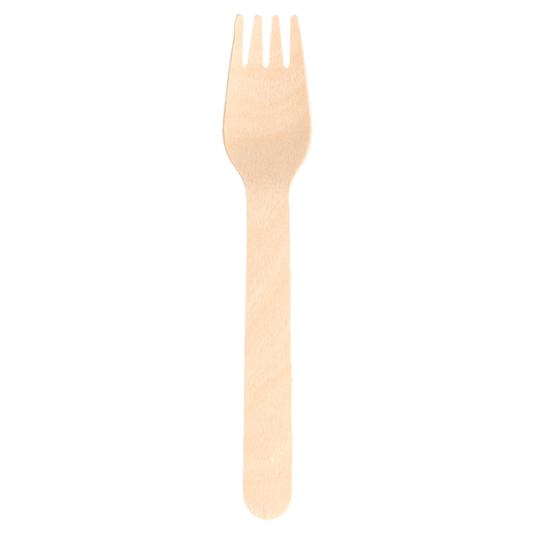 FOURCHETTES "MAKAN"  15,5 CM NATUREL BOIS (100 UNITÉ) - Garcia de Pou