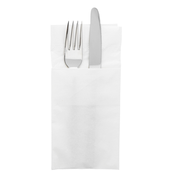 SERVIETTES KANGOUROU ECOLABEL 2 PLIS  18 G/M2 40x40 CM BLANC OUATE (1000 UNITÉ) - Garcia de Pou