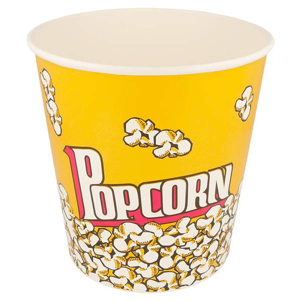 RÉCIPIENTS POUR POP-CORN 3900 ML 260 +20 PE G/M2 Ø 18,1x19,4 CM CARTON (300 UNITÉ) - Garcia de Pou