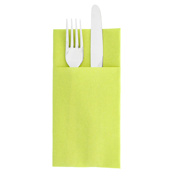 SERVIETTES KANGOUROU  55 G/M2 40x40 CM KIWI AIRLAID (700 UNITÉ) - Garcia de Pou