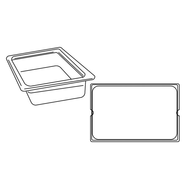 BAC GASTRONOME 1/1 12,5 L 53x32,5x10 CM ARGENTE INOX (1 UNITÉ) - Garcia de Pou