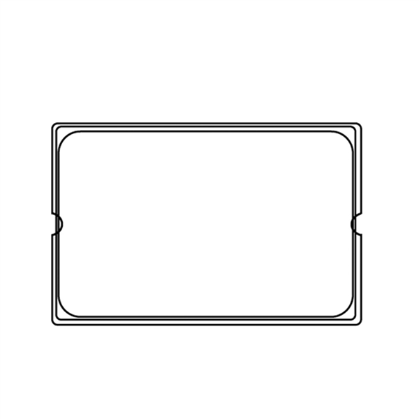 COUVERCLE 1/1 POUR RÉFÉRENCE 181.63/64/65  53x32,5x3,7 CM ARGENTE INOX (1 UNITÉ) - Garcia de Pou