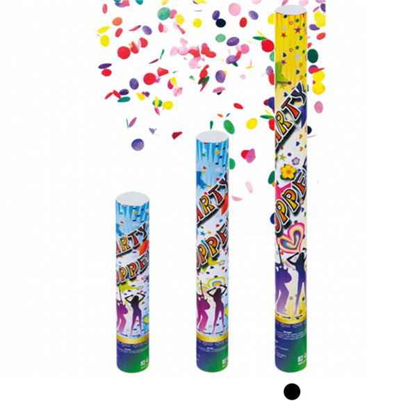 12 TUBES CONFETTI SHOOTER  60 (h) CM ASSORTI (1 UNITÉ) - Garcia de Pou