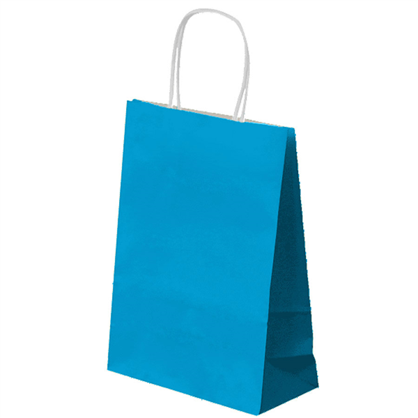 SACS SOS AVEC ANSES  80 G/M2 26+14x32 CM BLEU TURQUOISE CELLULOSE (250 UNITÉ) - Garcia de Pou