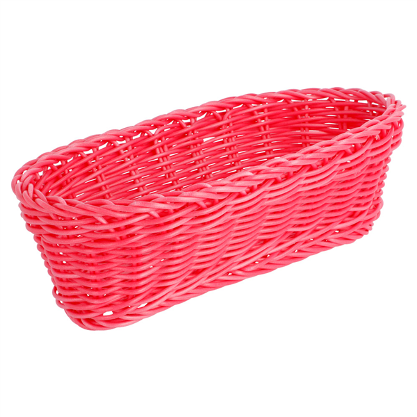 CORBEILLES SIMILAIRE OSIER ALLONGÉES  23x9x8 CM FUCHSIA PP (12 UNITÉ) - Garcia de Pou