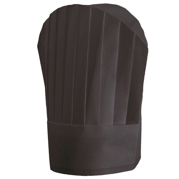 TOQUES CONTINENTAL CHEF"S "ROUND TOP"  30 CM NOIR AIRLAID (10 UNITÉ) - Garcia de Pou