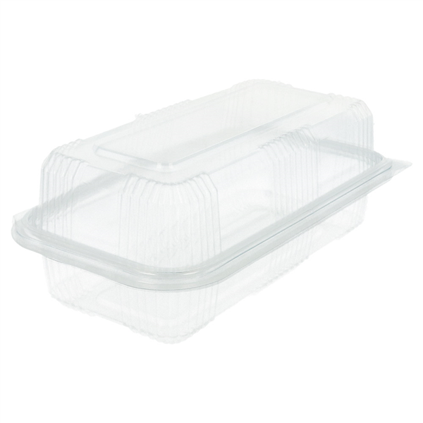 RÉCIPIENTS PÂTISSERIES + COUVERCLE 750 ML 10,8x20,5x7,5 CM TRANSPARENT RPET (600 UNITÉ) - Garcia de Pou