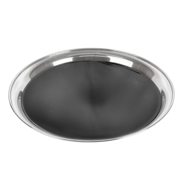 PLATEAUX SERVEUR  Ø 40 CM ARGENTE INOX (10 UNITÉ) - Garcia de Pou