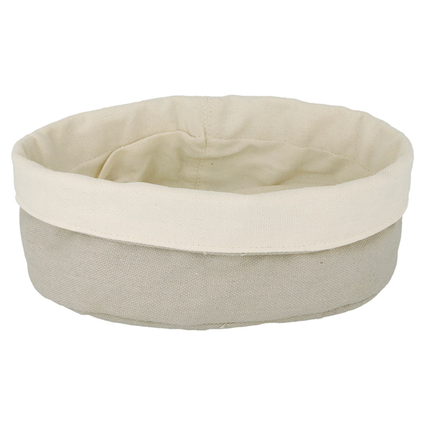 CORBEILLES PAIN CRÈME/GRIS  Ø 20x9,5 CM COTON (12 UNITÉ) - Garcia de Pou