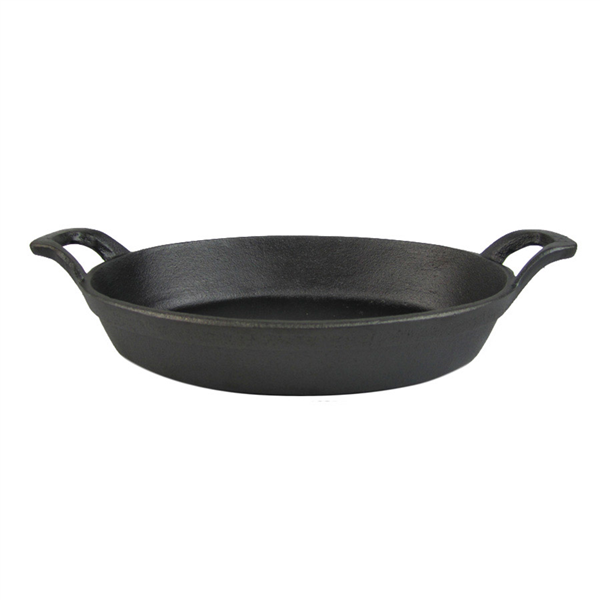 CASSEROLE OVALE  24,1(30,5)x17,2x4,6 CM NOIR FER (8 UNITÉ) - Garcia de Pou