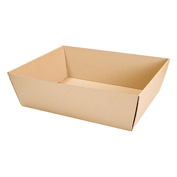 CORBEILLES MICROCANNELURE  382 G/M2 40x26x6 CM KRAFT (20 UNITÉ) - Garcia de Pou