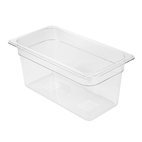 BAC GASTRONOME 1/3 4,9 L 32,5x17,6x15 CM TRANSPARENT POLYCARBONATE (1 UNITÉ) - Garcia de Pou