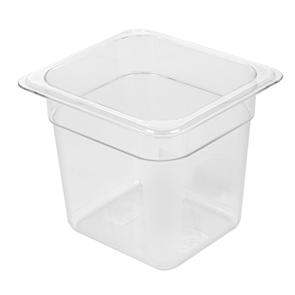 BAC GASTRONOME 1/6 1,9 L 17,6x16,2x15 CM TRANSPARENT POLYCARBONATE (1 UNITÉ) - Garcia de Pou