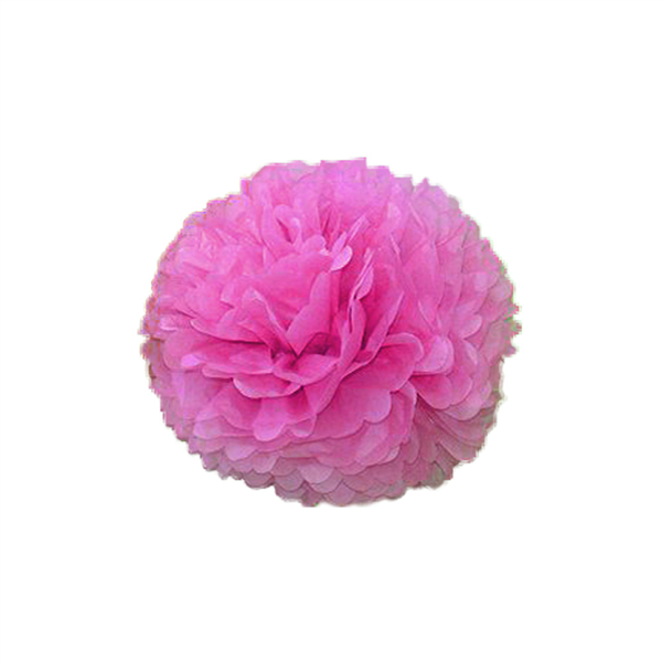 POM POM FLOWER  Ø 25 CM FUCHSIA (10 UNITÉ) - Garcia de Pou