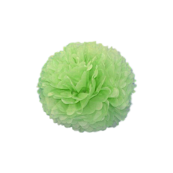 POM POM FLOWER  Ø 25 CM VERT (10 UNITÉ) - Garcia de Pou