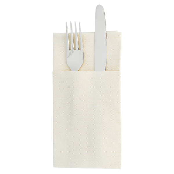 SERVIETTES KANGOUROU "LIKE LINEN" 70 G/M2 40x40 CM CREME SPUNLACE (700 UNITÉ) - Garcia de Pou