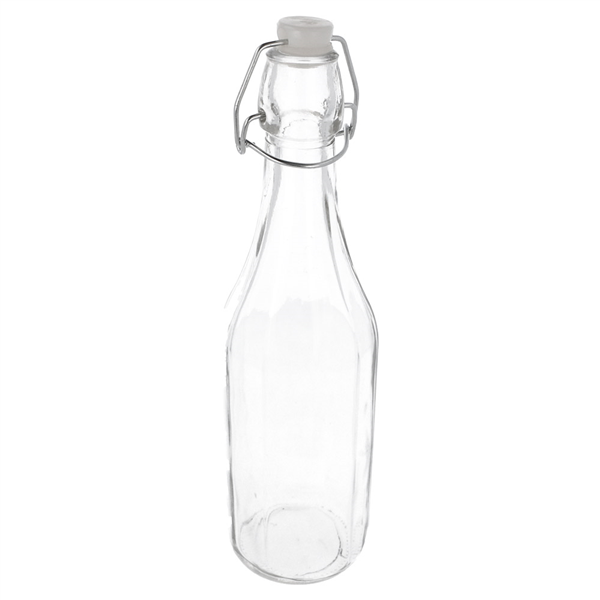 BOUTEILLE + FERMETURE CLIP 500 ML Ø 7x27 CM TRANSPARENT VERRE (48 UNITÉ) - Garcia de Pou