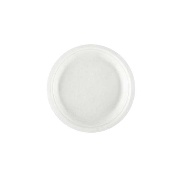 ASSIETTES BIONIC  Ø 15,5x1,4 CM BLANC BAGASSE (170 UNITÉ)