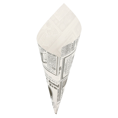 SACHETS EN POINTE PFAS FREE "TIMES" 70 G 70 G/M2 20x14 CM BLANC PARCH.INGRAISSABLE (2000 UNITÉ)