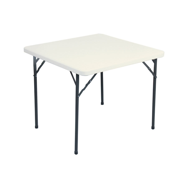 TABLE CARRÉE PLIABLE  86x86x74 CM BLANC PE (1 UNITÉ) - Garcia de Pou