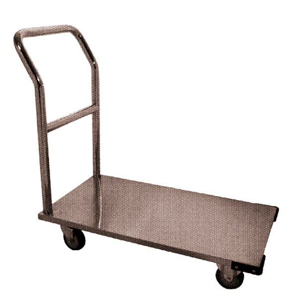 CHARIOT TRANSPORT CAPACITÉ 100 KG  52x91x91 CM ARGENTE FER (1 UNITÉ) - Garcia de Pou