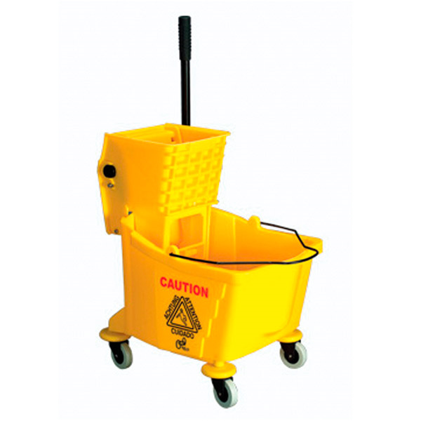 SEAU AVEC PRESSE 32 L 62x40,5x86 CM JAUNE HDPE (1 UNITÉ) - Garcia de Pou