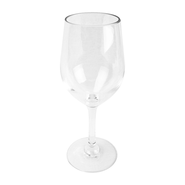 VERRES À PIED À VIN 300 ML Ø 6,2/7,4x20 CM TRANSPARENT POLYCARBONATE (24 UNITÉ) - Garcia de Pou