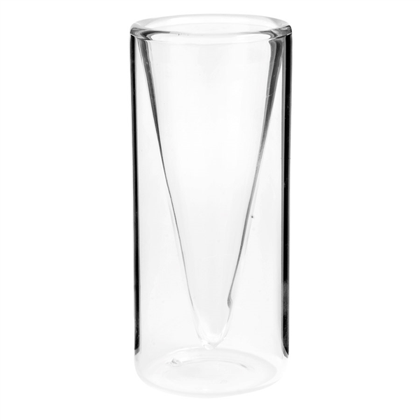 VERRES DOUBLE PAROI 40 ML  Ø 4x9 CM TRANSPARENT VERRE BOROSILICATE (12 UNITÉ) - Garcia de Pou