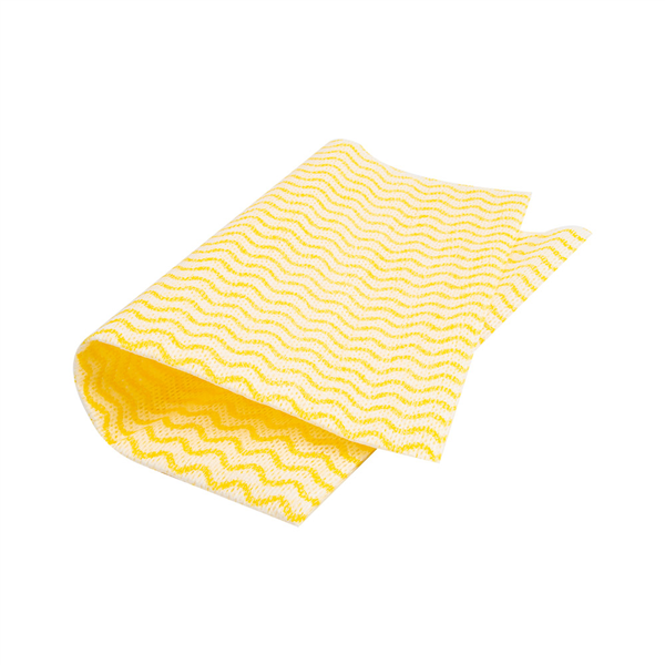 50 U. LAVETTES "PERFOKLEEN"  45 G/M2 36x42 CM JAUNE PALE VISCOSE (1 UNITÉ) - Garcia de Pou