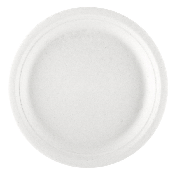 ASSIETTES "BIONIC"  Ø 30x2,5 CM BLANC BAGASSE (200 UNITÉ) - Garcia de Pou