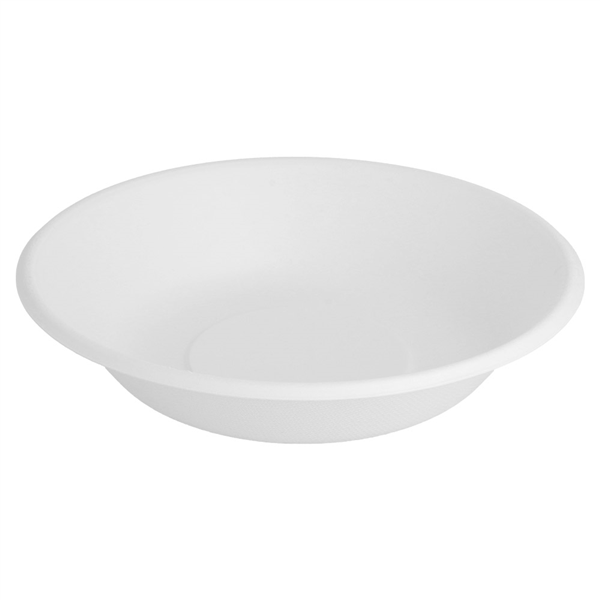 ASSIETTES CREUSES "BIONIC" 680 ML Ø 19x4 CM BLANC BAGASSE (1000 UNITÉ) - Garcia de Pou