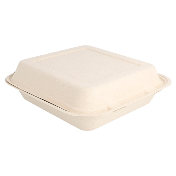 COQUILLES "M" "BIONIC"  20x20x7,5 CM NATUREL BAGASSE (250 UNITÉ) - Garcia de Pou